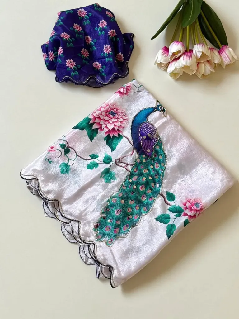 Mirror mor saree
