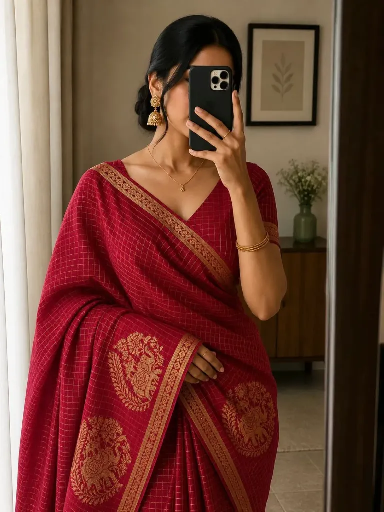 Weaving parttan saree