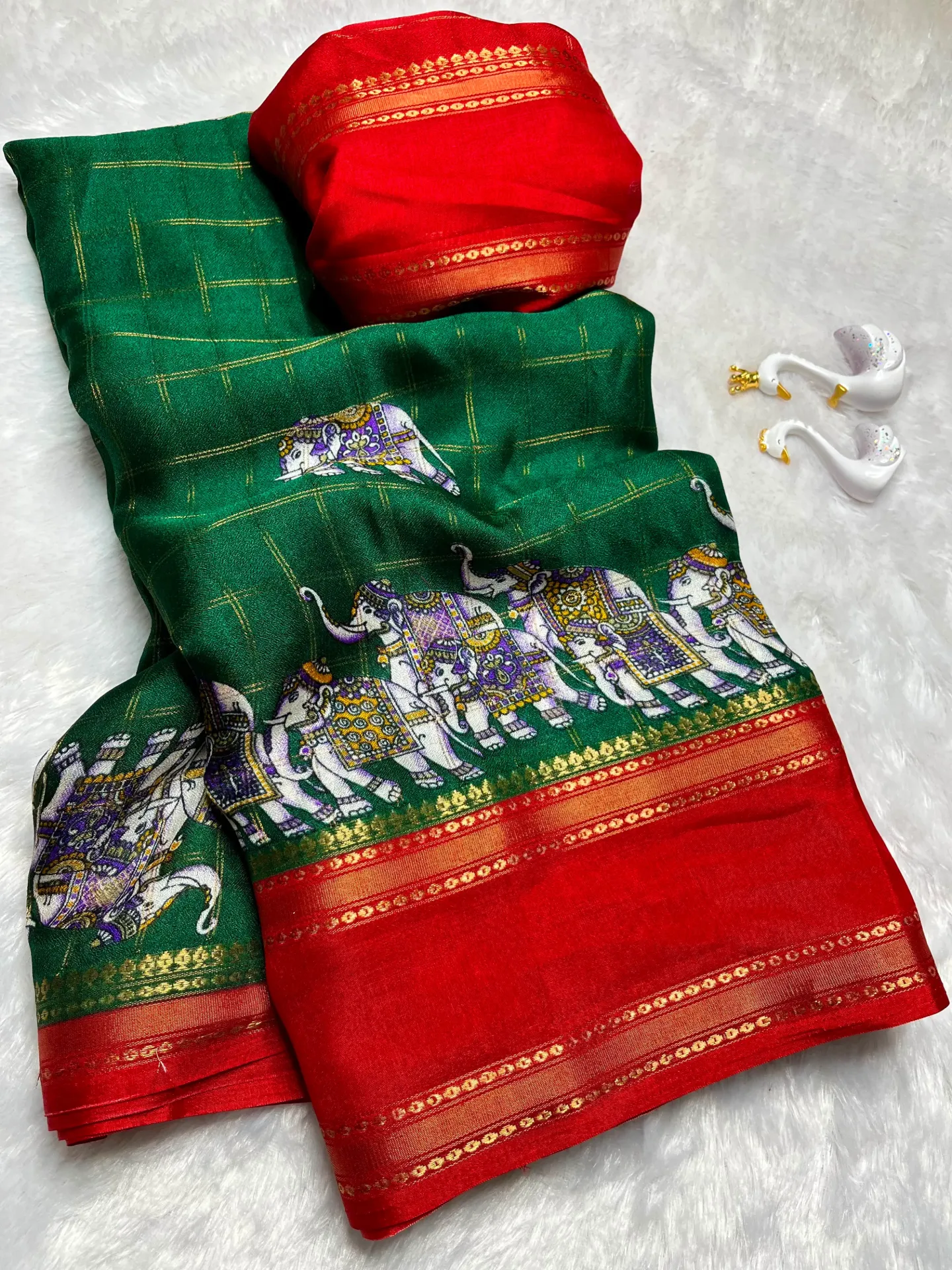 Worked saree