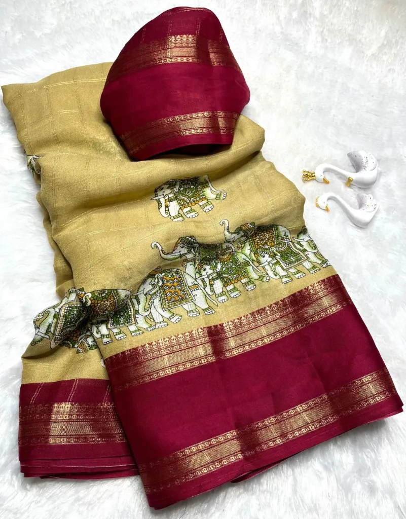 Worked saree